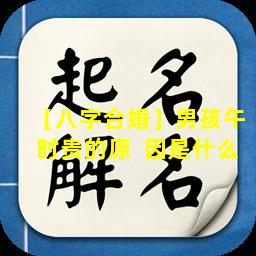 【八字合婚】男孩午时贵的原  因是什么